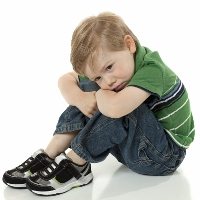 Young Boy Sad and in Trouble